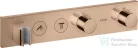 Hansgrohe AXOR SHOWERSOLUTIONS falsík alatti termosztátos zuhany csaptelep, polírozott vörös arany hatású 18355300