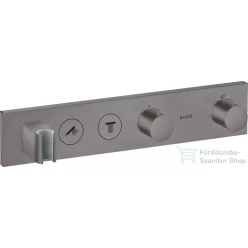   Hansgrohe AXOR SHOWERSOLUTIONS falsík alatti termosztátos zuhany csaptelep, szálcsiszolt fekete króm 18355340