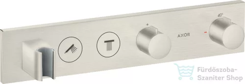 Hansgrohe AXOR SHOWERSOLUTIONS falsík alatti termosztátos zuhany csaptelep, rozsdamentes acél hatású 18355800