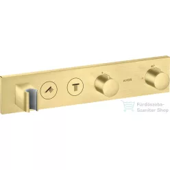   Hansgrohe AXOR SHOWERSOLUTIONS falsík alatti termosztátos zuhany csaptelep, szálcsiszolt sárgaréz 18355950