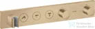 Hansgrohe AXOR SHOWERSOLUTIONS falsík alatti termosztátos zuhany csaptelep, szálcsiszolt bronz 18356140