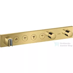   Hansgrohe AXOR SHOWERSOLUTIONS 4 fogyasztós, termosztátos falsík alatti zuhany csaptelep alaptest nélkül, polírozott arany hatású 18357990