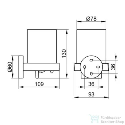KEUCO EDITION 90 szappanadagoló, 180 ml, króm 19052019000