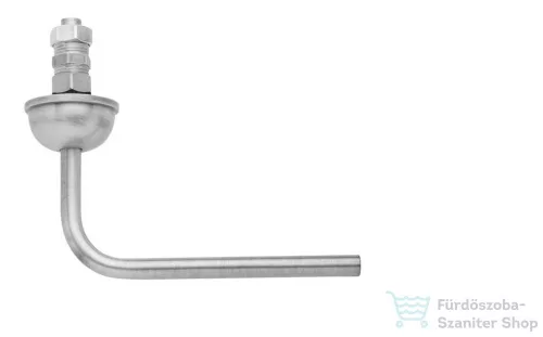 Bugnatese  Réz 90 fokos bekötőcső rozettával króm színben 19280