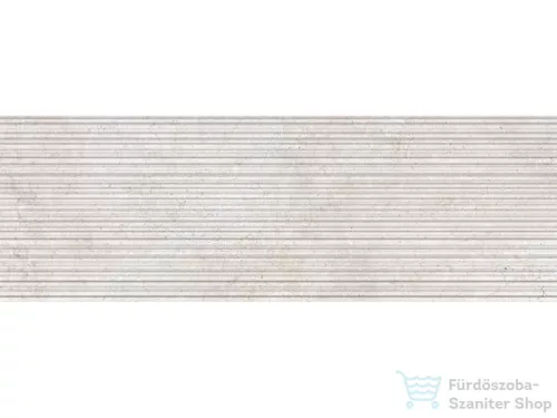 Sichenia Pavé 30.90 Wall Ribbed White, 30x90 cm-es, rektifikált fali csempe, 192811