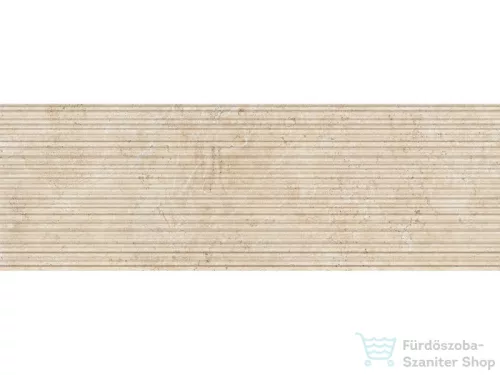 Sichenia Pavé 30.90 Wall Ribbed Beige, 30x90 cm-es, rektifikált fali csempe, 192812