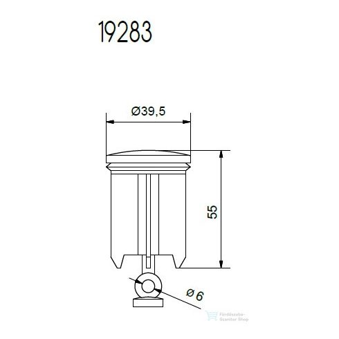 Bugnatese  Dugó mosdóleeresztőhöz fém de luxe króm színben 19283
