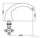Bugnatese  Kádbeömlő 5 üléses kádakhoz króm színben 19304