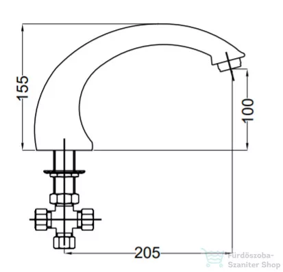 Bugnatese  Kádbeömlő 5 üléses kádakhoz króm színben 19304
