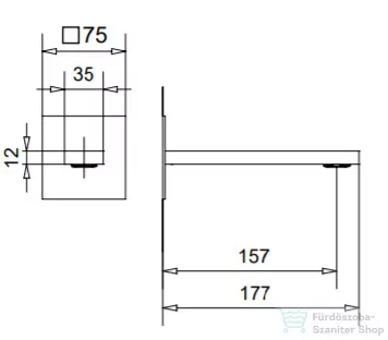 Bugnatese TETRIS 15,5 cm-es kádtöltő,króm 19327CR