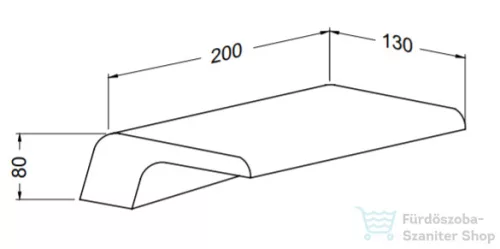 Bugnatese  Cascade kádbeömlő peremre szerelhető króm színben 19329