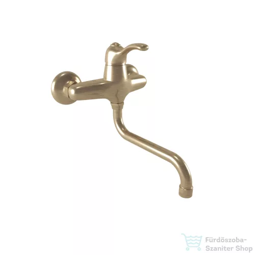 Bugnatese Lem fali mosogató csaptelep,bronz 1940BR