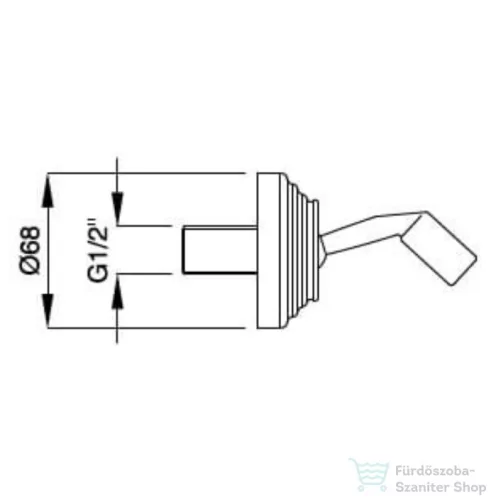 Bugnatese WELLNESS kézizuhany tartó, króm 19422CR
