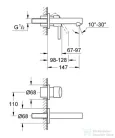 Grohe Concetto 2 lyukas mosdócsaptelep 19575001