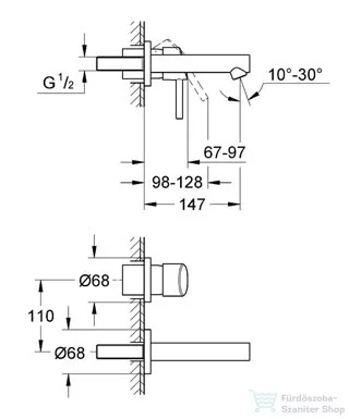 Grohe Concetto 2 lyukas mosdócsaptelep 19575001