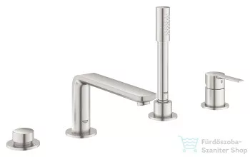 Grohe Lineare 4-lyukú perembe építhető kádtöltő csaptelep, supersteel 19577DC1