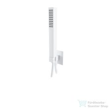   Bugnatese TETRIS gégecső csatlakozós zuhanyszett tartóval,matt fehér 19697BI