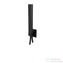   Bugnatese TETRIS gégecső csatlakozós zuhanyszett tartóval,matt fekete 19697NE