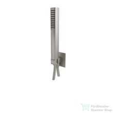   Bugnatese TETRIS gégecső csatlakozós zuhanyszett tartóval,szálcsiszolt nikkel 19697NS