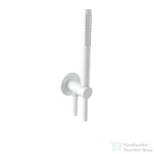   Bugnatese  zuhanyszett gégecső csatlakozóval, fehér 19716BI