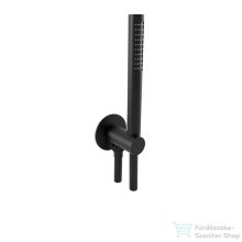   Bugnatese  zuhanyszett gégecső csatlakozóval, fekete 19716NE