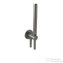   Bugnatese  zuhanyszett gégecső csatlakozóval szálcsiszolt nikkel színben 19716NS