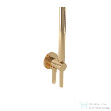   Bugnatese  gégecső csatlakozós zuhanytartó zuhanyszettel,sárgaréz 19716ON