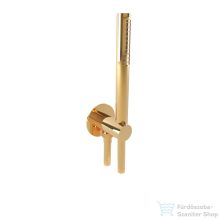   Bugnatese gégecső csatlakozós zuhanyszett,PVD arany 19716PO