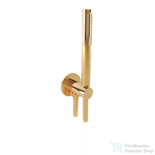 Bugnatese gégecső csatlakozós zuhanyszett,PVD arany 19716PO