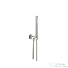   Bugnatese gégecső csatlakozós zuhanyszett tartóval,szálcsiszolt nikkel 19717NS