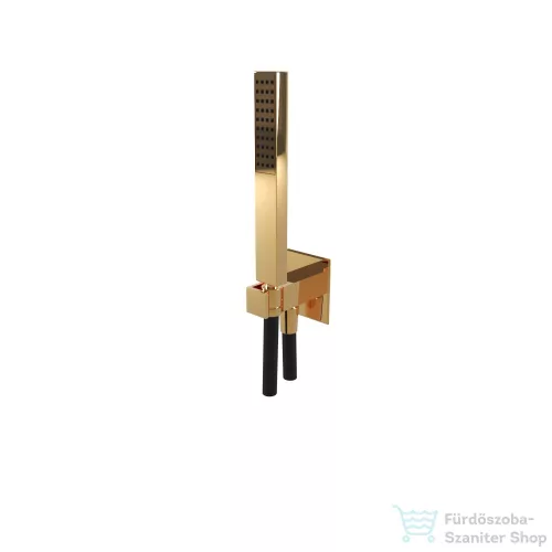 Bugnatese ATELIER gégecső csatlakozós zuhanyszett tartóval, PVD arany 19721PO