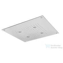   Bugnatese ACCESSORI Mennyezetbe süllyeszthető 7 színnel világító szögletes zuhanyfej króm színben 19842