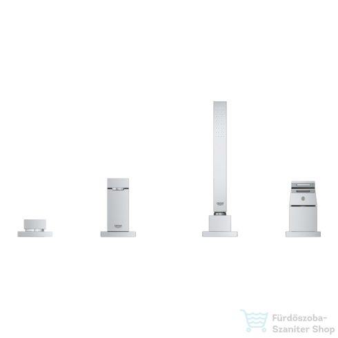 Grohe Eurocube 4 üléses kádtöltő csaptelep alaptest nélkül,Króm 19897001