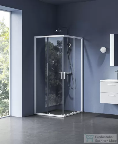 Ravak BLIX II NBLRV2 80x80 cm-es tolóajtós zuhanykabin, transparent üveg, fehér 1LM40E00Z1
