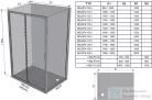 Ravak BLIX II NBLRV2 80x80 cm-es tolóajtós zuhanykabin, transparent üveg, fehér 1LM40E00Z1
