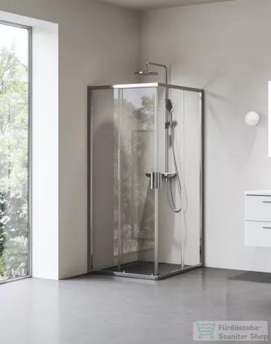 Ravak BLIX II NBLRV2 90x90 cm-es tolóajtós zuhanykabin, transparent üveg, króm 1LM70C00Z1