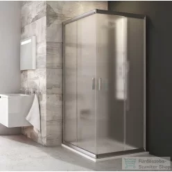   Ravak BLIX BLRV2-80 80x80 cm-es sarokbelépős zuhanykabin,Szatén+grape 1LV40U00ZG