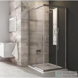   Ravak BLIX BLRV2-90 90x90 cm-es sarokbelépős zuhanykabin,Króm+transparent 1LV70C00Z1