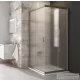Ravak BLIX BLRV2-90 90x90 cm-es sarokbelépős zuhanykabin,Szatén+grape 1LV70U00ZG