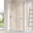 Ravak CHROME CRV1-80 80 cm-es nyíló zuhanyajtó (csak az egyik oldal),Fehér+transparent 1QV40101Z1