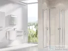 Ravak CHROME CRV2+CRV2 80x100 cm-es nyílóajtós,sarokbelépős zuhanykabin,króm/transparent 1QV40C00Z1SET80100