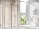 Ravak CHROME CRV1+CRV2 80x120 cm-es nyílóajtós,sarokbelépős zuhanykabin,króm/transparent 1QV40C01Z1SET80CRV2120