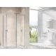 Ravak CHROME CRV1+CRV2 80x120 cm-es nyílóajtós,sarokbelépős zuhanykabin,króm/transparent 1QV40C01Z1SET80CRV2120
