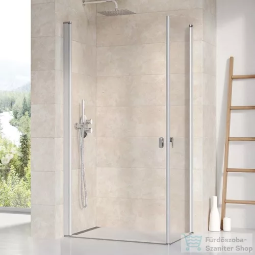 Ravak CHROME CRV1-80 80 cm-es nyíló zuhanyajtó (csak az egyik oldal),Szatén+transparent 1QV40U01Z1