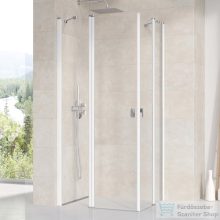   Ravak CHROME CRV2-90 90 cm-es nyíló zuhanyajtó (csak az egyik oldal),Fehér+transparent 1QV70100Z1