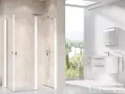 Ravak CHROME CRV1+CRV2 90x120 cm-es nyílóajtós,sarokbelépős zuhanykabin,fehér/transparent 1QV70101Z1SET90CRV2120