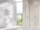 Ravak CHROME CRV2+CRV2 90x90 cm-es nyílóajtós,sarokbelépős zuhanykabin,króm/transparent 1QV70C00Z1SET9090
