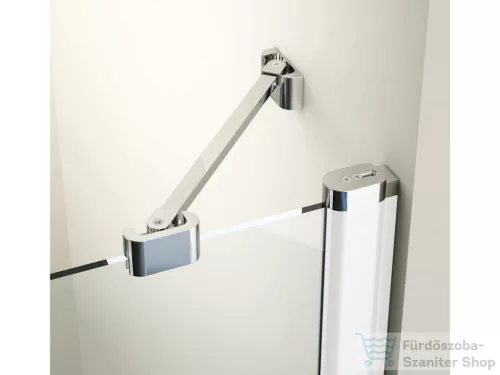 Ravak CHROME CRV1+CRV2 100x80 cm-es nyílóajtós,sarokbelépős zuhanykabin,fehér/transparent 1QVA0101Z1SET100CRV280
