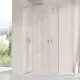 Ravak CHROME CRV2-100 100 cm-es nyíló zuhanyajtó fix résszel (csak az egyik oldal),Szatén+transparent 1QVA0U00Z1