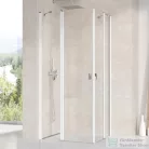 Ravak CHROME CRV2-110 110 cm-es nyíló zuhanyajtó (csak az egyik oldal),Fehér+transparent 1QVD0100Z1